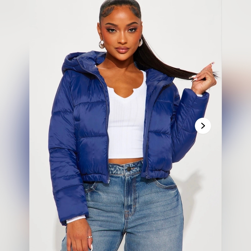 Puffer Coat - Navy
